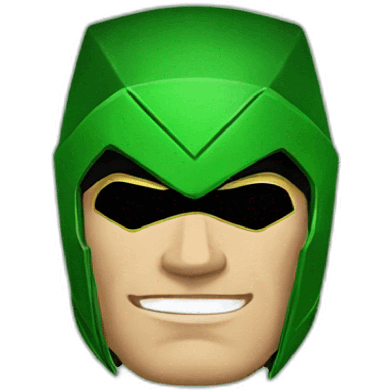 Retro Green Arrow superhero emoji