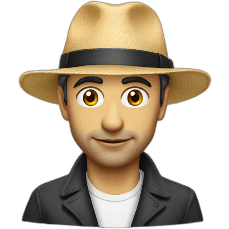 Zemmour avec chapeau emoji