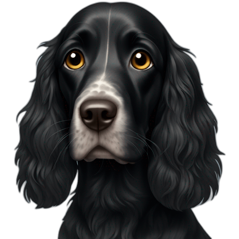 Black sprocker emoji