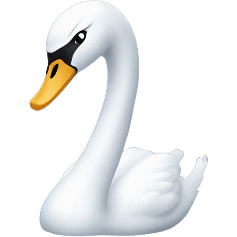 Dead swan floating emoji