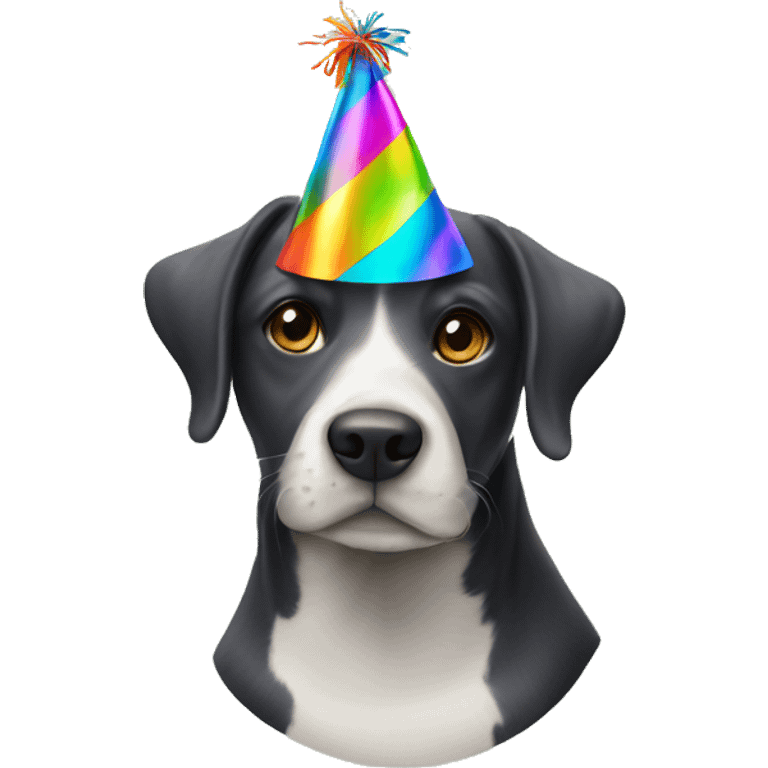 Dog with party hat emoji