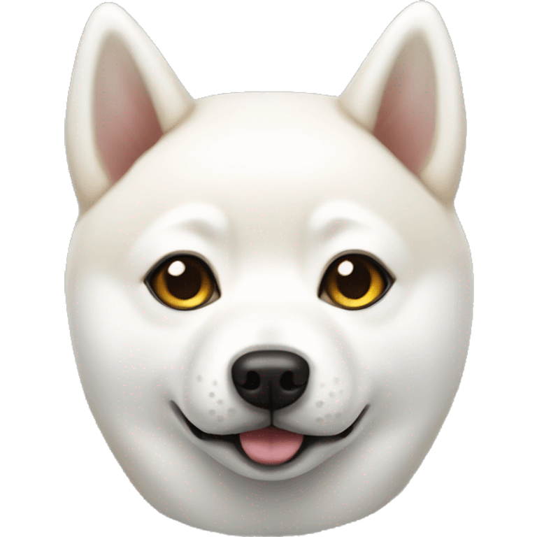 Small white shiba inu  emoji