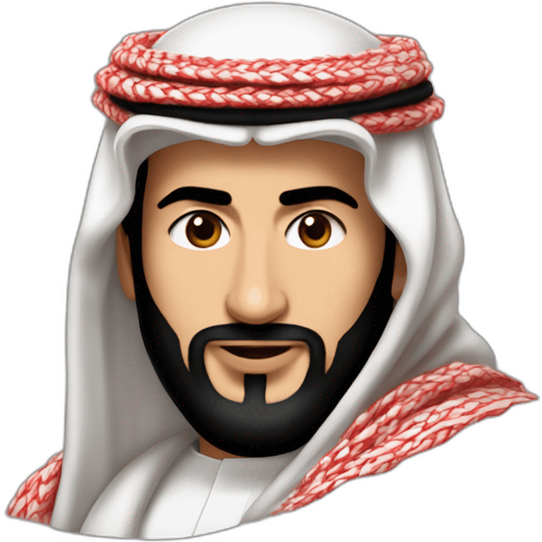 Mohammed bin Salman Red shemagh emoji