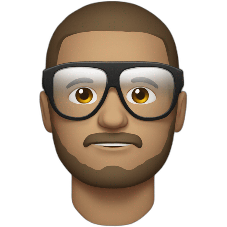 MMA fighter with glases emoji