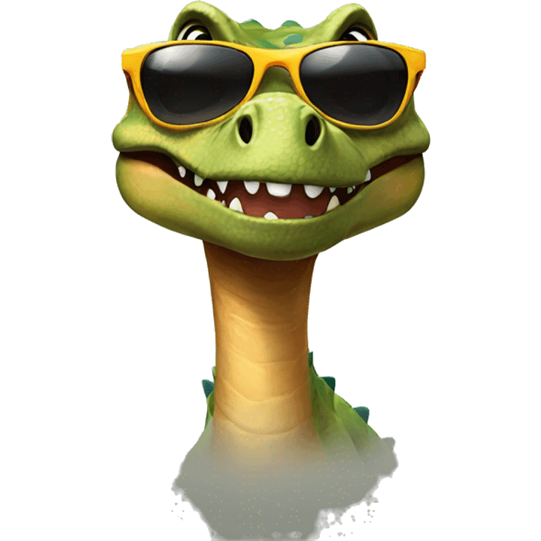 dinosaur with sun glasses emoji