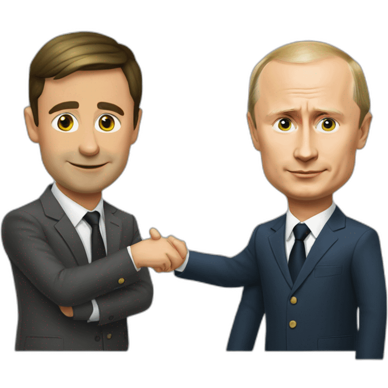 Zelenskyi and Putin emoji