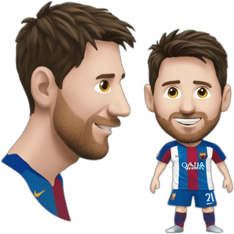 Messi qui fait pipi emoji