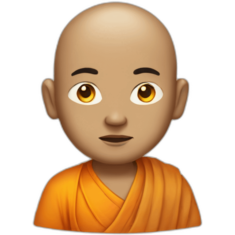 buddhist monk with third eye on forehead emoji