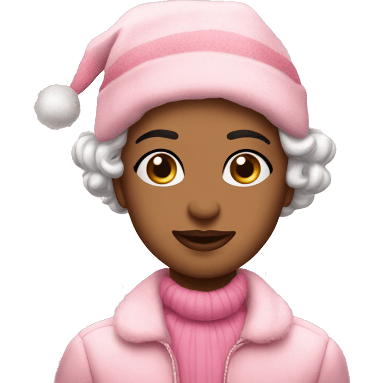 ￼Coquette pink Christmas  emoji