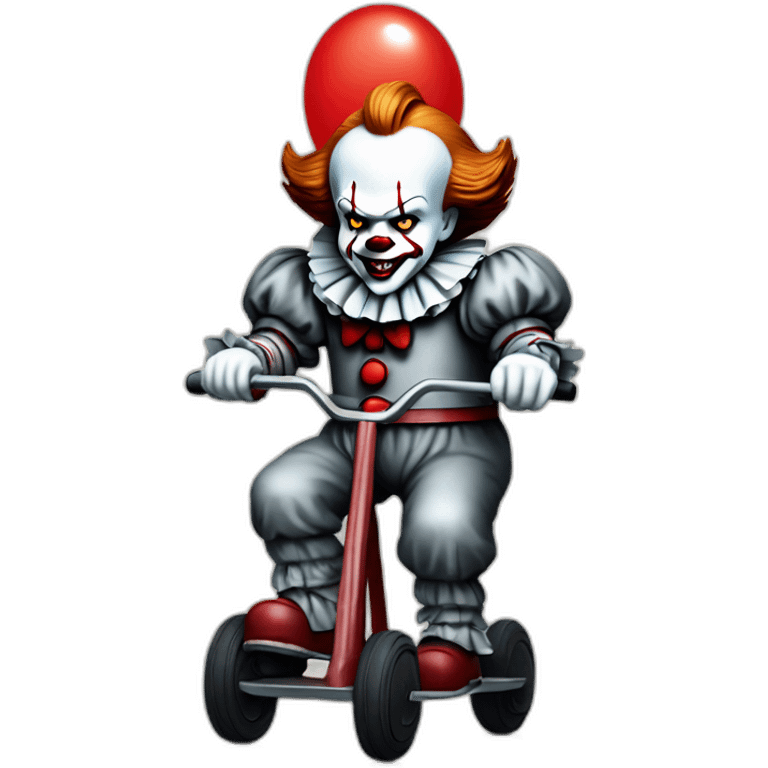 Pennywise sur une trottinette emoji