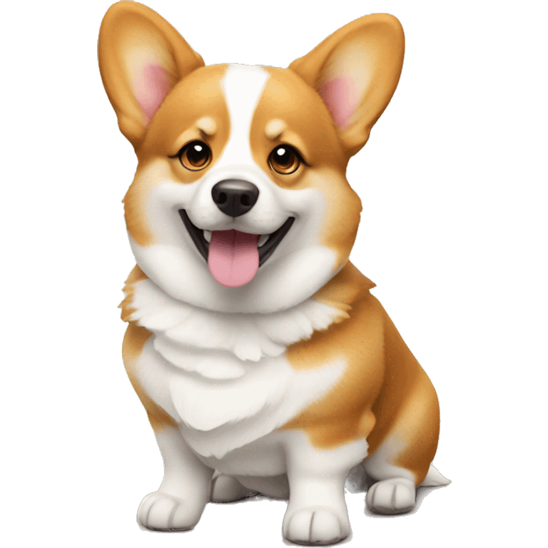 Cute corgi emoji