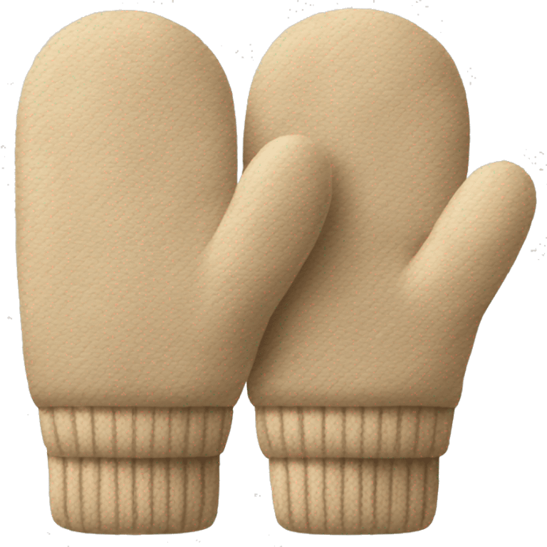 Beige mittens emoji