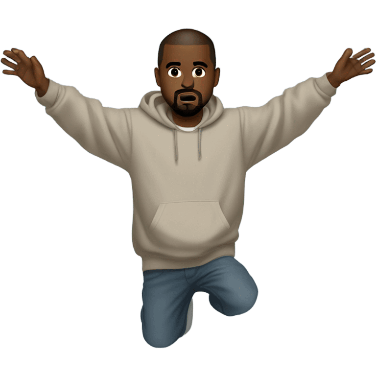 Kanye west floating emoji