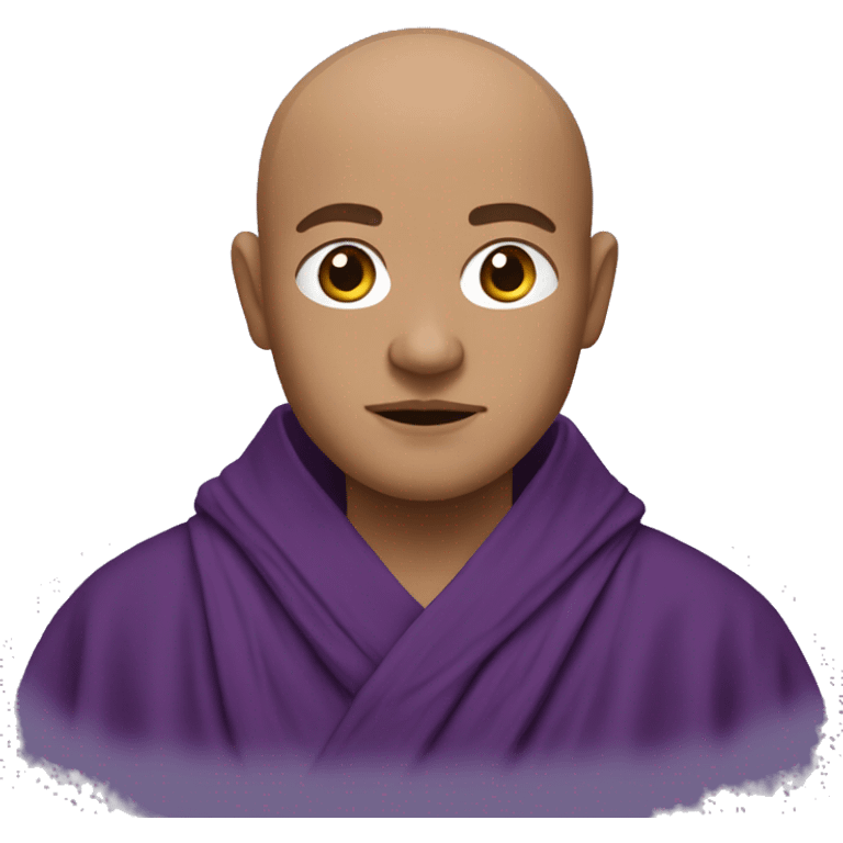 a monk in purple robe emoji