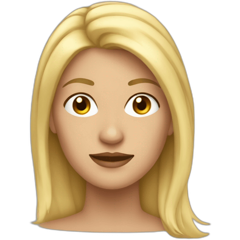 Mujer rubia voladora emoji