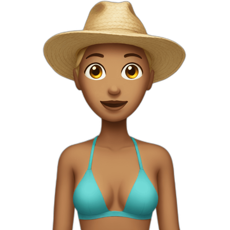 beach woman emoji