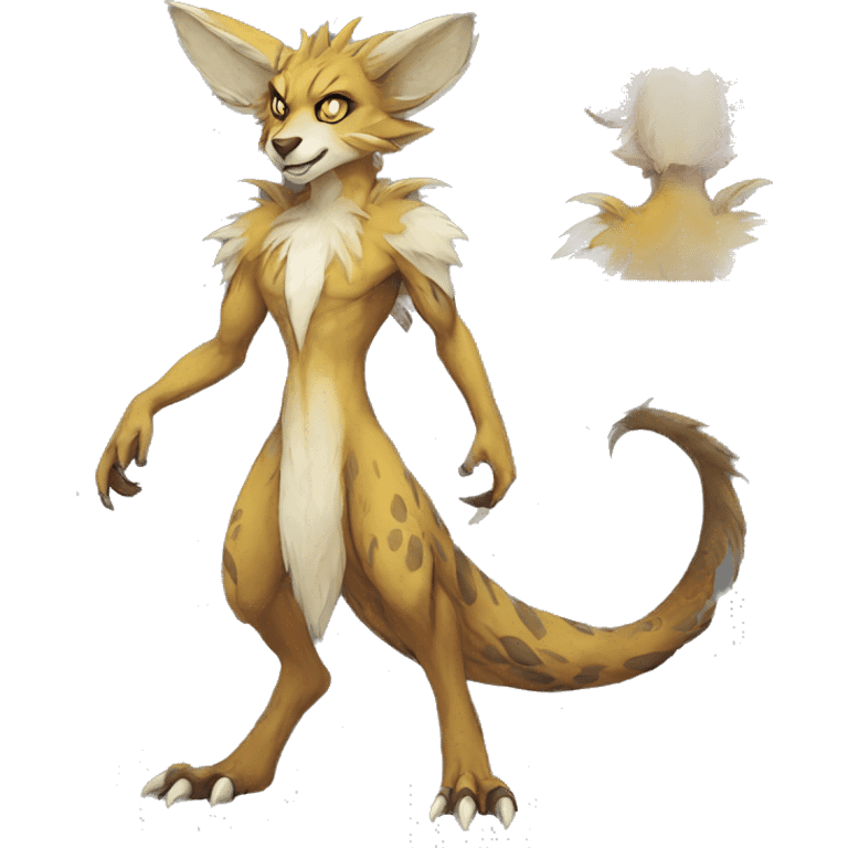 Anthro Vernid-WickerBeast-Protogen-Primagen-Fakémon-FurSona Full Body emoji