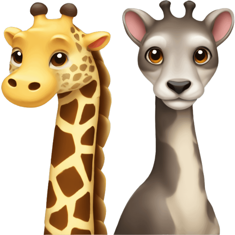 Otter and Giraffe  emoji