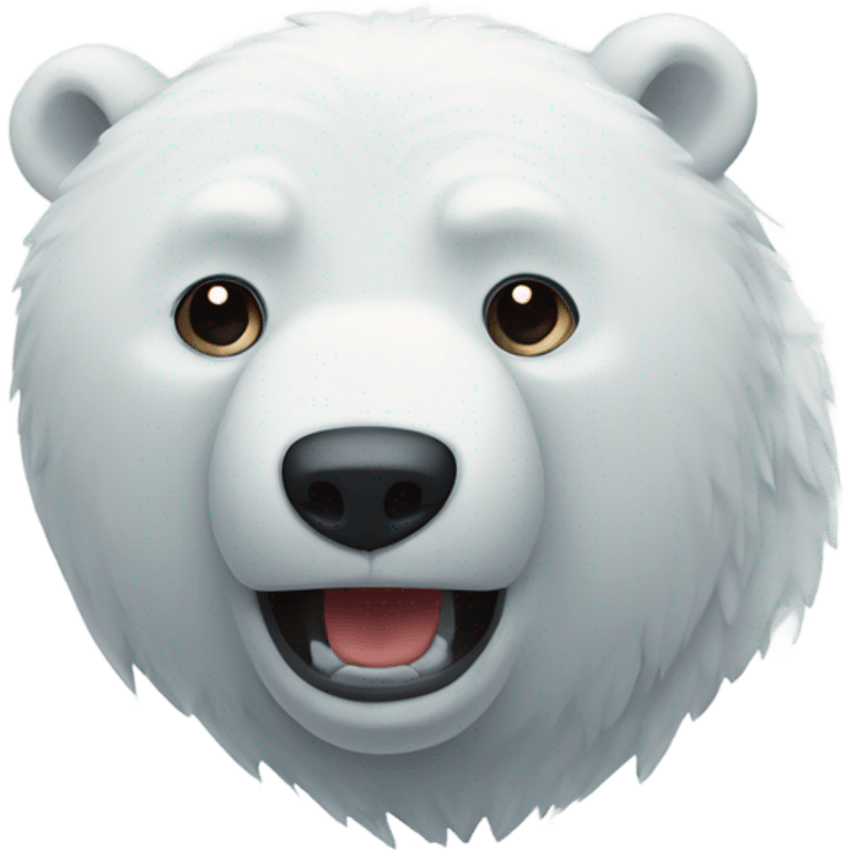 Oso polar durmiendo  emoji