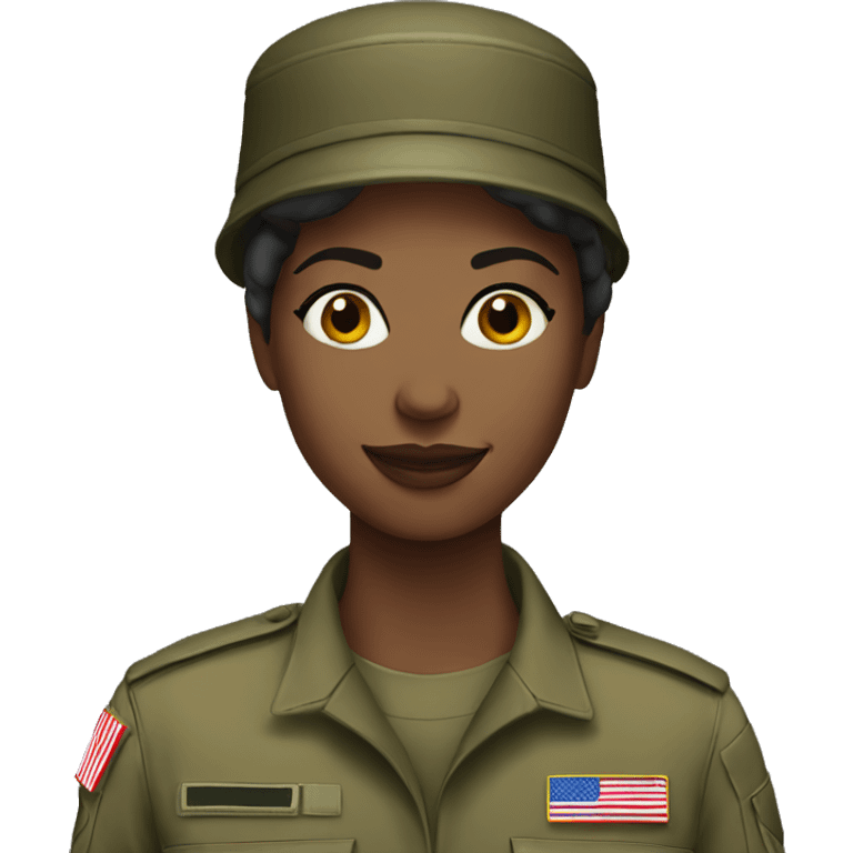 Female army soldier emoji