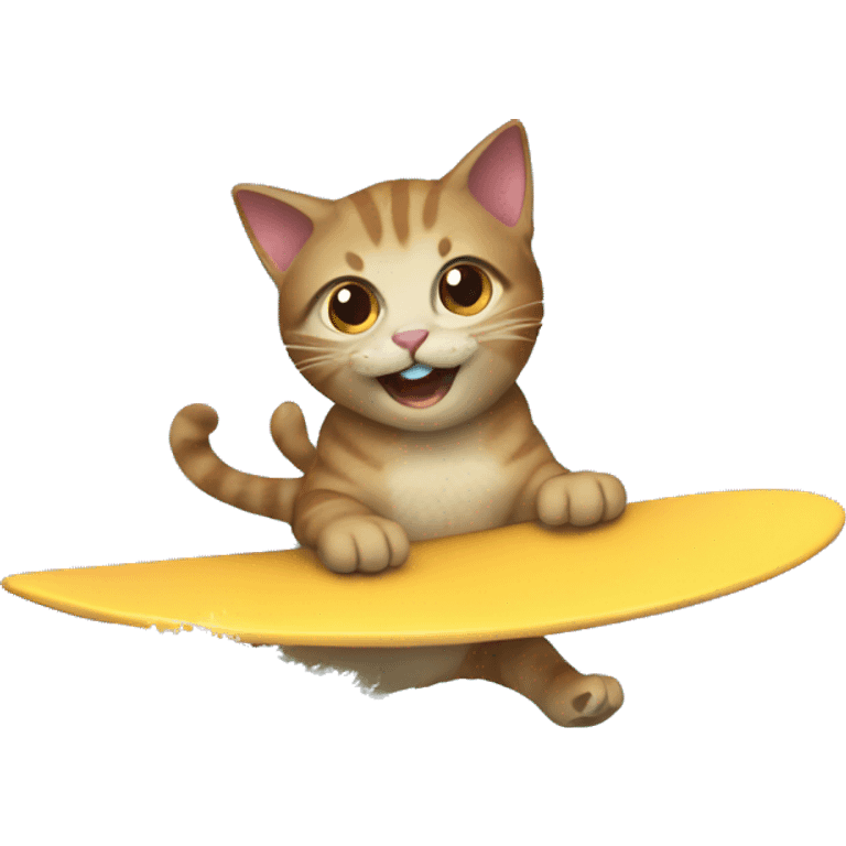 Cat surfing  emoji