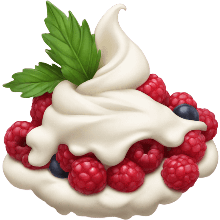 berries and cream emoji