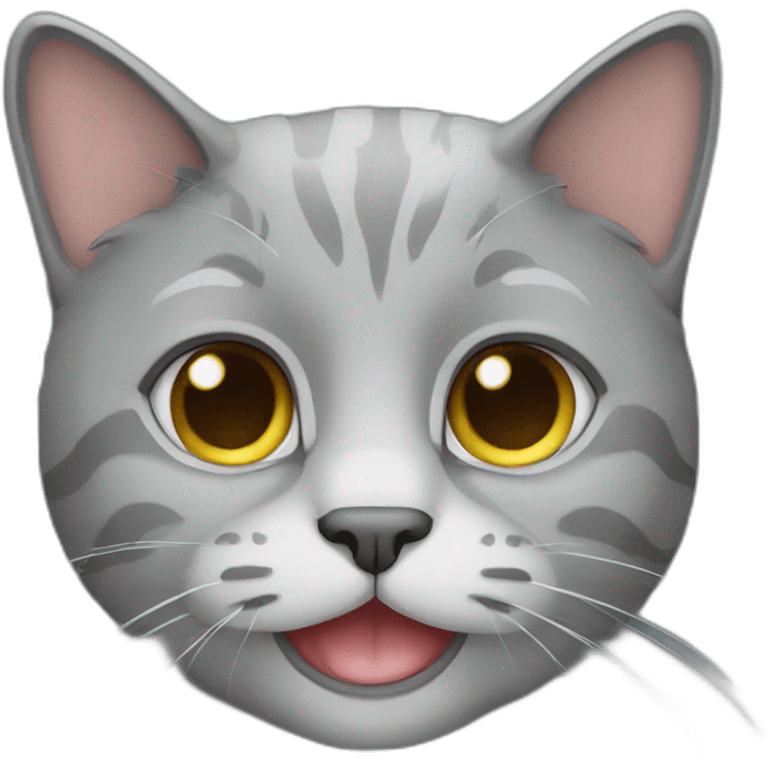 Full Grey cat emoji