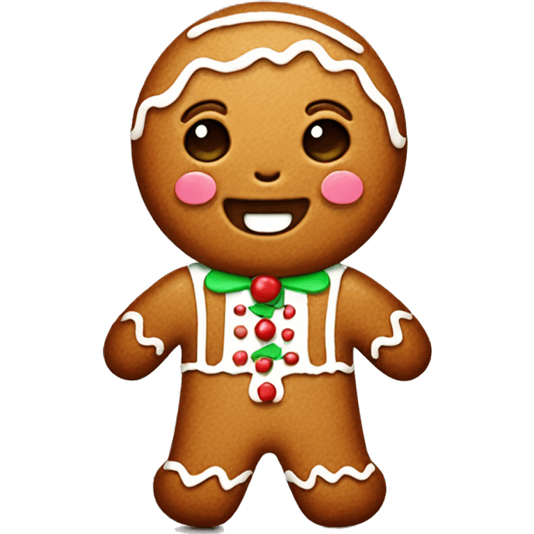 cute gingerbread man  emoji