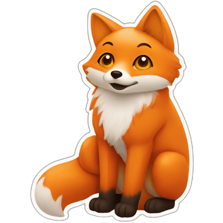 A orange fox with a text that says GG emoji