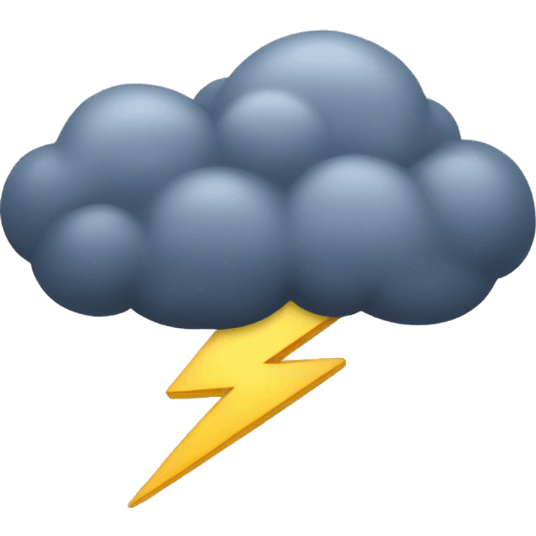 thunder cloud emoji