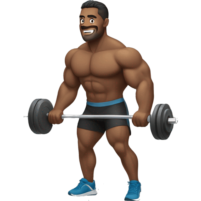 muscular man working out emoji