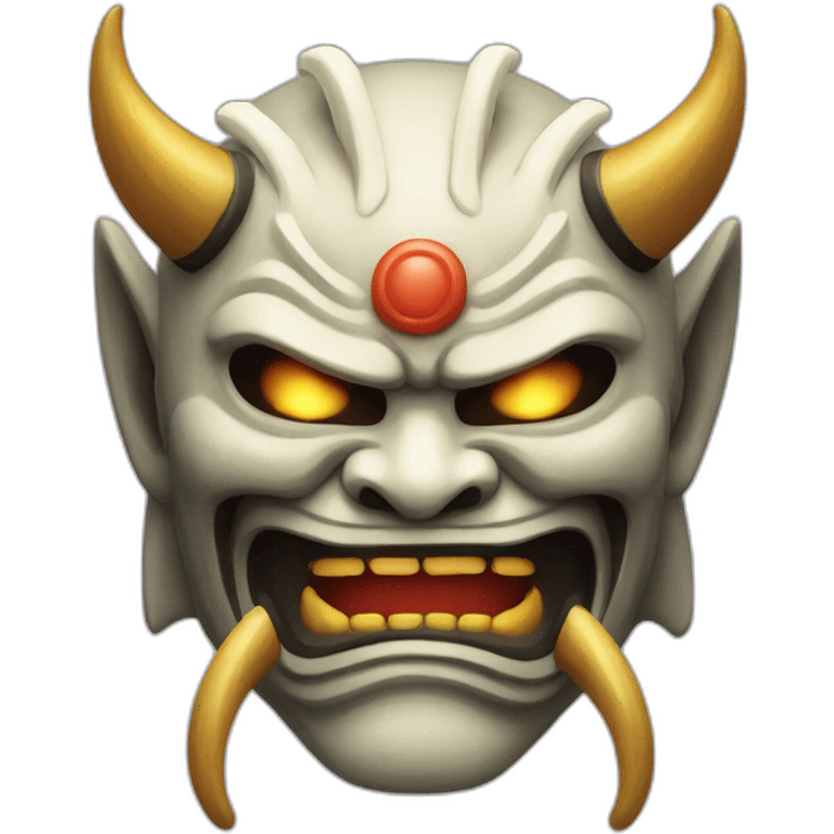 spectral japanese oni mask emoji