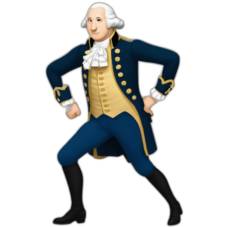 George washington curtsy lunge emoji