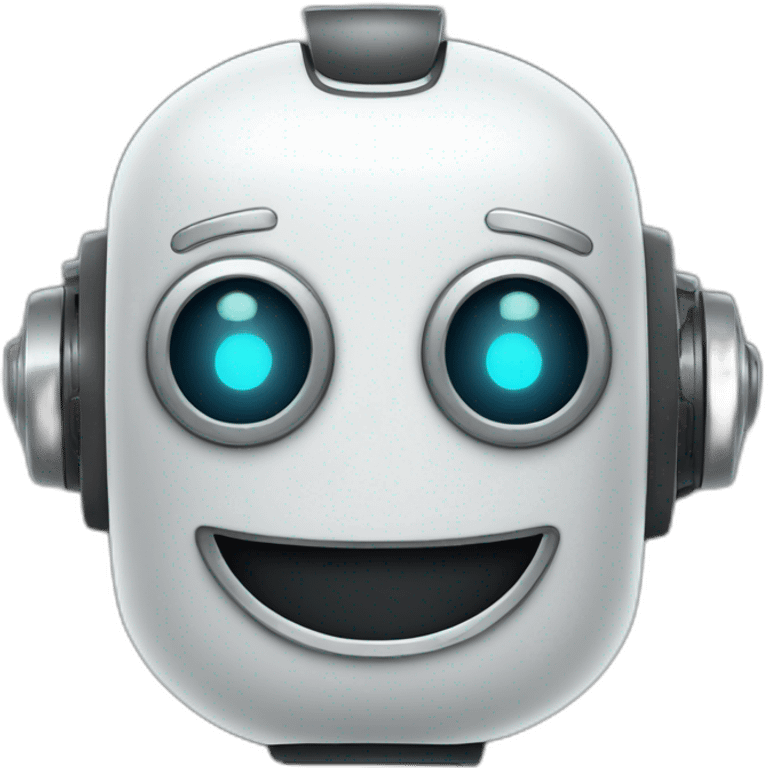 happy cartoon robot emoji