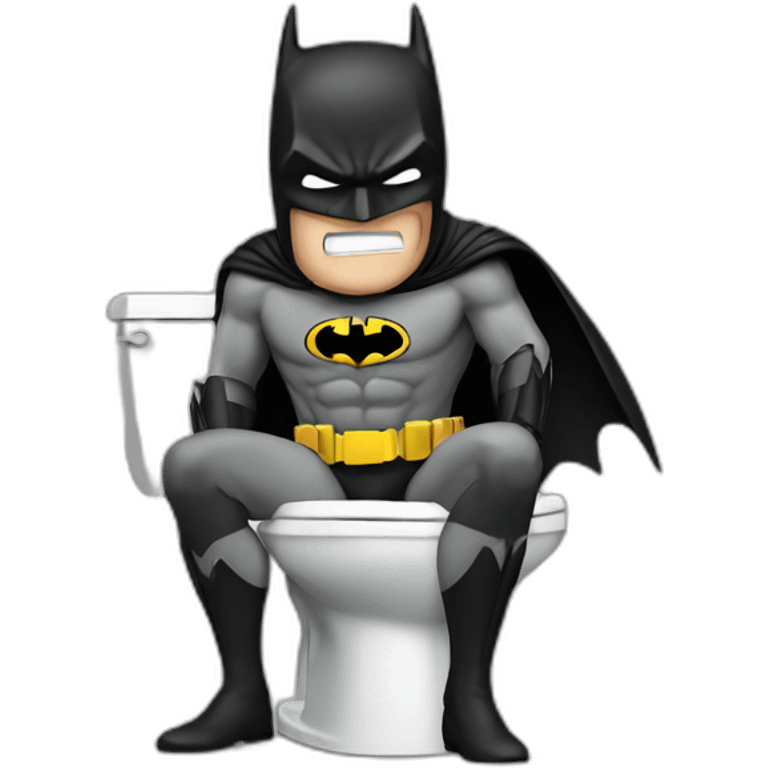 Batman on the toilet emoji