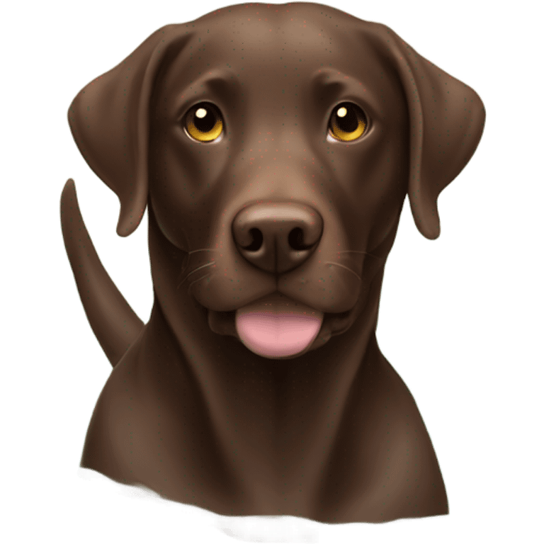  Chocolate lab swimming emoji