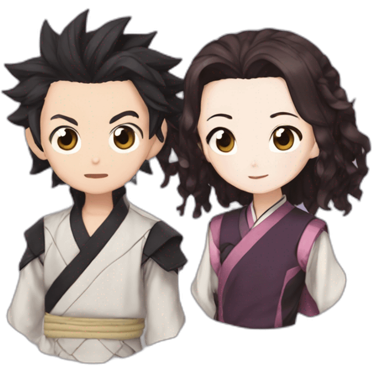 Nezuko et tanjiro emoji