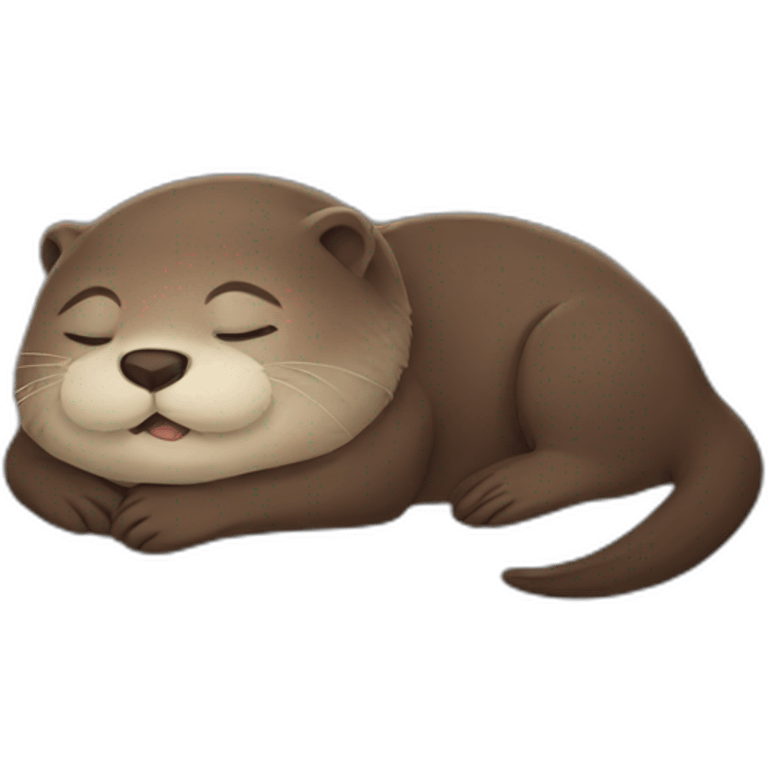 Otter sleep emoji