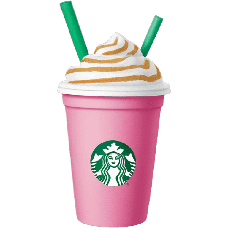 Pink Starbucks cute emoji