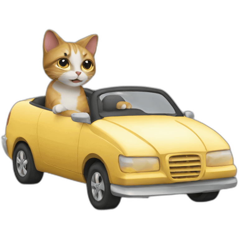 cat in a car emoji