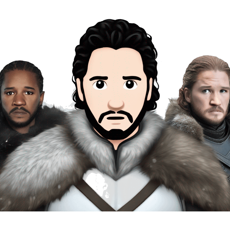 use an image of Jon Snow in game of thrones saying Winter is Coming emoji