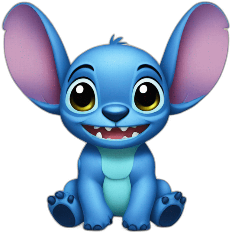 Stitch avec un cœre emoji