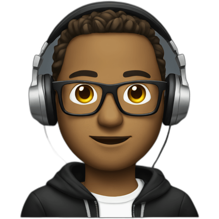 DJ with glasses emoji