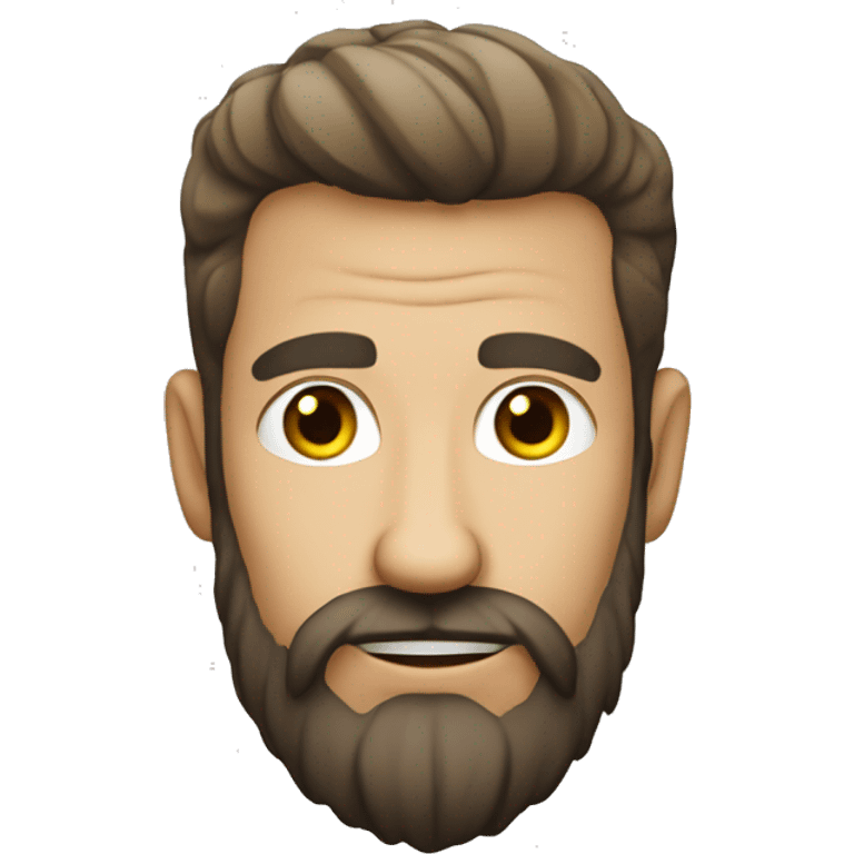 un chauve avec barbe maillto de  emoji