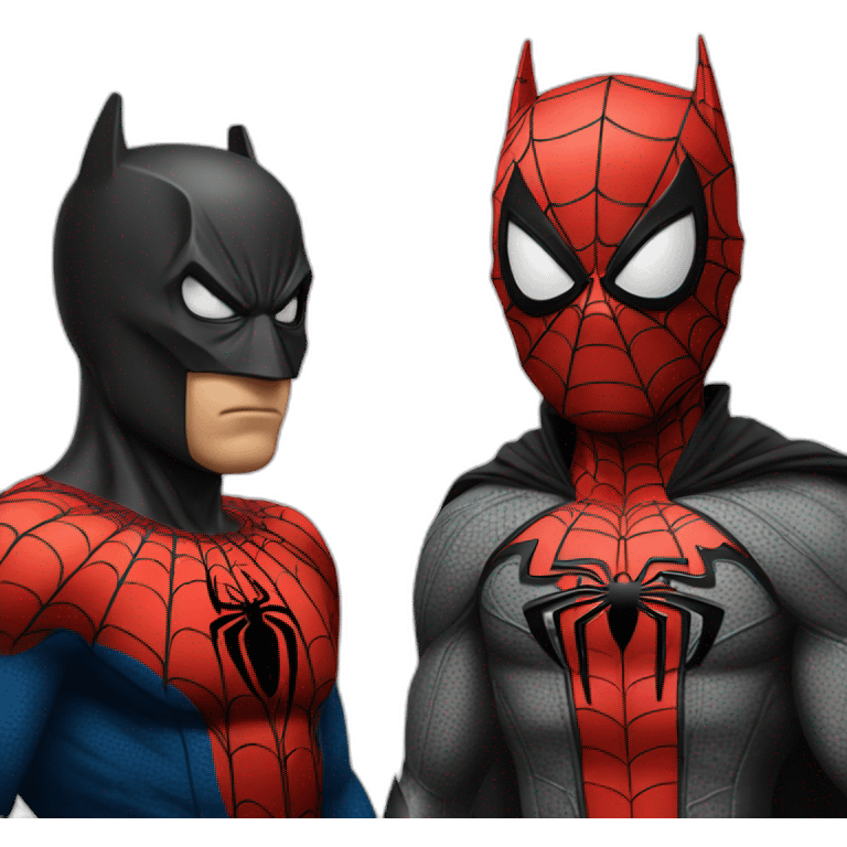 Spiderman Vs batman emoji