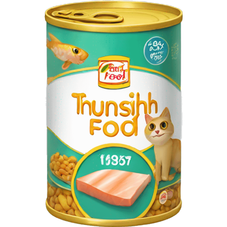 cat food can with Thunfish emoji