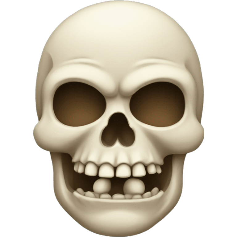 chubby skull emoji emoji