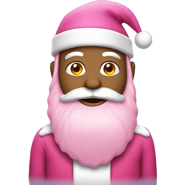 Pink Santa emoji