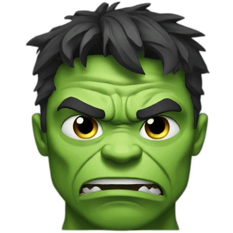 Crying hulk emoji