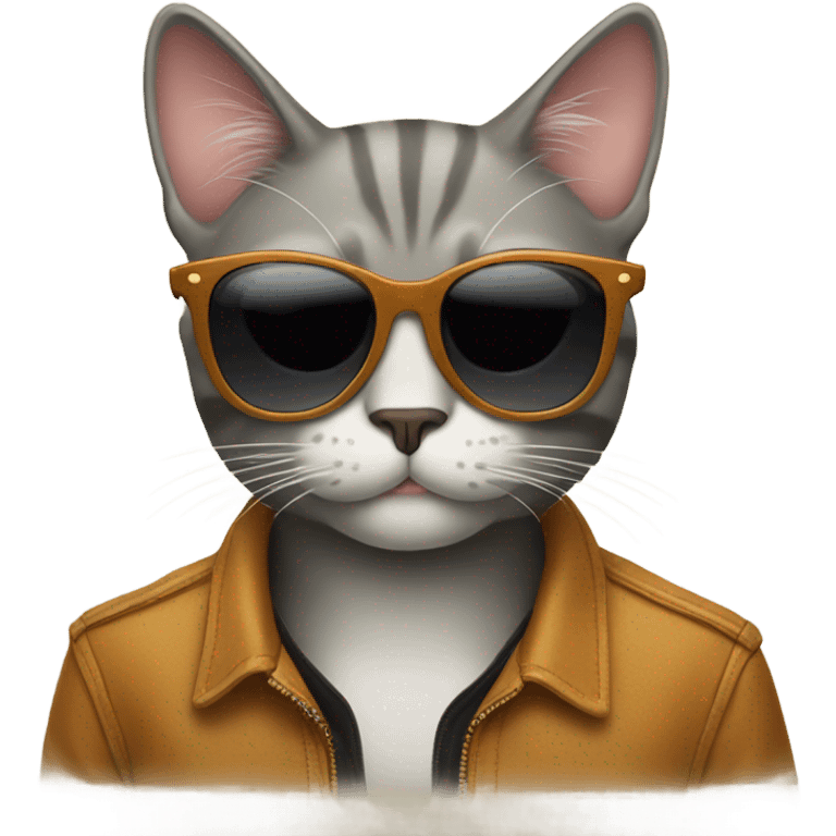 Cat with sunglasses emoji